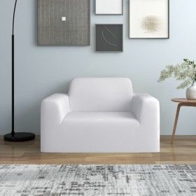 Elastic cover for white jersey polyester armchair by vidaXL, Covers - Ref: Foro24-332948, Price: 22,65 €, Discount: %