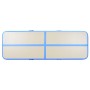 Aufblasbare Gymnastikmatte mit Pumpe 300x100x10 cm PVC blau von vidaXL, Pilates und Yogamatten - Ref: Foro24-91913, Preis: 16...