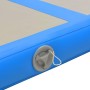 Esterilla inflable de gimnasia con bomba 300x100x10 cm PVC azul