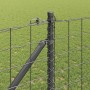 Reja con postes Gris 1.2 x 25 m Acero