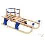 Folding snow sled with wooden backrest 119 cm by vidaXL, Sleighs - Ref: Foro24-91458, Price: 111,78 €, Discount: %