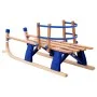 Folding snow sled with wooden backrest 119 cm by vidaXL, Sleighs - Ref: Foro24-91458, Price: 111,78 €, Discount: %