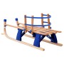 Zusammenklappbarer Schneeschlitten mit Holzrückenlehne 119 cm von vidaXL, Schlitten - Ref: Foro24-91458, Preis: 113,73 €, Rab...