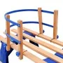 Folding snow sled with wooden backrest 119 cm by vidaXL, Sleighs - Ref: Foro24-91458, Price: 111,78 €, Discount: %