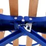 Folding snow sled with wooden backrest 119 cm by vidaXL, Sleighs - Ref: Foro24-91458, Price: 111,78 €, Discount: %