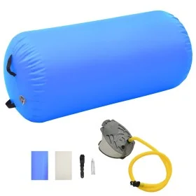 Rollo hinchable de gimnasia con bomba PVC azul 120x75 cm de vidaXL, Yoga y pilates - Ref: Foro24-92717, Precio: 80,53 €, Desc...