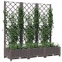 Pflanzgefäß mit braunem PP-Gitter 120x40x121,5 cm von vidaXL, Töpfe und Pflanzgefäße - Ref: Foro24-318262, Preis: 89,16 €, Ra...