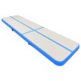 Esterilla inflable de gimnasia con bomba PVC azul 800x100x15 cm de vidaXL, Esteras para pilates y yoga - Ref: Foro24-92674, P...
