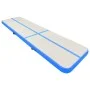 Inflatable gymnastics mat with pump blue PVC 800x100x15 cm by vidaXL, Pilates and yoga mats - Ref: Foro24-92674, Price: 334,0...