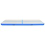 Esterilla inflable de gimnasia con bomba PVC azul 800x100x15 cm de vidaXL, Esteras para pilates y yoga - Ref: Foro24-92674, P...