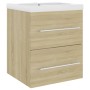 Mueble con lavabo madera de ingeniería roble Sonoma de vidaXL, Tocadores de baño - Ref: Foro24-3099035, Precio: 121,25 €