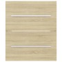 Mueble con lavabo madera de ingeniería roble Sonoma de vidaXL, Tocadores de baño - Ref: Foro24-3099035, Precio: 121,25 €