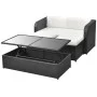 4-piece garden furniture set and black synthetic rattan cushions by vidaXL, Garden sets - Ref: Foro24-42481, Price: 451,98 €,...