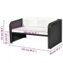 4-piece garden furniture set and black synthetic rattan cushions by vidaXL, Garden sets - Ref: Foro24-42481, Price: 451,98 €,...