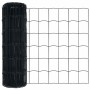 Reja con postes Gris 0.6 x 50 m Acero