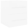 Glänzend weißer Sperrholzschrank mit Waschbecken von vidaXL, Badezimmerwaschtische - Ref: Foro24-3099032, Preis: 124,68 €, Ra...