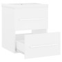 Glänzend weißer Sperrholzschrank mit Waschbecken von vidaXL, Badezimmerwaschtische - Ref: Foro24-3099032, Preis: 124,68 €, Ra...