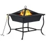 Kohlenbecken aus schwarzem Stahl, 42 x 42 x 45 cm von vidaXL, Kamine - Ref: Foro24-46647, Preis: 44,48 €, Rabatt: %