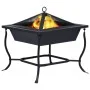 Kohlenbecken aus schwarzem Stahl, 42 x 42 x 45 cm von vidaXL, Kamine - Ref: Foro24-46647, Preis: 44,48 €, Rabatt: %