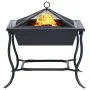 Kohlenbecken aus schwarzem Stahl, 42 x 42 x 45 cm von vidaXL, Kamine - Ref: Foro24-46647, Preis: 44,48 €, Rabatt: %