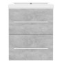 Furniture with gray concrete engineered wood sink by vidaXL, bathroom vanities - Ref: Foro24-3099036, Price: 121,01 €, Discou...