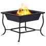 Brasero de acero negro 42x42x45 cm de vidaXL, Chimeneas - Ref: Foro24-46647, Precio: 45,12 €, Descuento: %