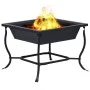 Kohlenbecken aus schwarzem Stahl, 42 x 42 x 45 cm von vidaXL, Kamine - Ref: Foro24-46647, Preis: 44,48 €, Rabatt: %