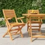 Klappbare Gartenstühle 2 Stück aus massivem Teakholz 55x62x90 cm von vidaXL, Gartenstühle - Ref: Foro24-362762, Preis: 148,70...