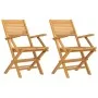 Klappbare Gartenstühle 2 Stück aus massivem Teakholz 55x62x90 cm von vidaXL, Gartenstühle - Ref: Foro24-362762, Preis: 148,70...