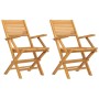 Sillas de jardín plegables 2 uds madera maciza teca 55x62x90 cm