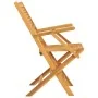 Klappbare Gartenstühle 2 Stück aus massivem Teakholz 55x62x90 cm von vidaXL, Gartenstühle - Ref: Foro24-362762, Preis: 148,70...