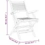 Klappbare Gartenstühle 2 Stück aus massivem Teakholz 55x62x90 cm von vidaXL, Gartenstühle - Ref: Foro24-362762, Preis: 148,70...