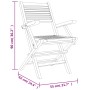 Klappbare Gartenstühle 2 Stück aus massivem Teakholz 55x62x90 cm von vidaXL, Gartenstühle - Ref: Foro24-362762, Preis: 146,99...