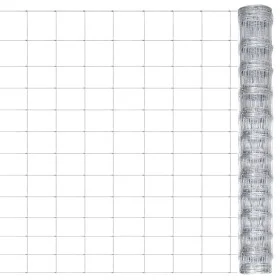 Gartenzaun aus silberverzinktem Stahl, 50 x 1,25 m von vidaXL, Zaunpaneele - Ref: Foro24-149514, Preis: 79,30 €, Rabatt: %