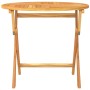 Folding garden table solid teak wood 85x76 cm by vidaXL, Garden tables - Ref: Foro24-44689, Price: 143,92 €, Discount: %