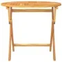 Folding garden table solid teak wood 85x76 cm by vidaXL, Garden tables - Ref: Foro24-44689, Price: 141,76 €, Discount: %