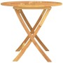 Folding garden table solid teak wood 85x76 cm by vidaXL, Garden tables - Ref: Foro24-44689, Price: 143,92 €, Discount: %