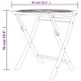 Folding garden table solid teak wood 85x76 cm by vidaXL, Garden tables - Ref: Foro24-44689, Price: 141,76 €, Discount: %