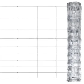 Valla de jardín de acero galvanizado plateado 50x1,2 m de vidaXL, Paneles de vallas - Ref: Foro24-149501, Precio: 102,52 €, D...