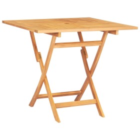 Folding garden table made of solid teak wood 85x85x76 cm by vidaXL, Garden tables - Ref: Foro24-47419, Price: 118,74 €, Disco...