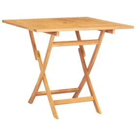 Folding garden table made of solid teak wood 85x85x76 cm by vidaXL, Garden tables - Ref: Foro24-47419, Price: 108,50 €, Disco...