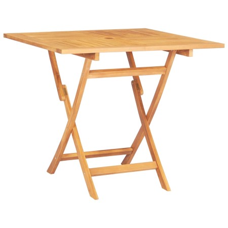 Klappbarer Gartentisch massives Teakholz 85x85x76 cm von vidaXL, Gartentische - Ref: Foro24-47419, Preis: 118,74 €, Rabatt: %