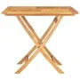 Folding garden table made of solid teak wood 85x85x76 cm by vidaXL, Garden tables - Ref: Foro24-47419, Price: 108,50 €, Disco...