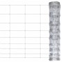 Valla de jardín de acero galvanizado plateado 50x1,2 m