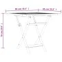 Folding garden table made of solid teak wood 85x85x76 cm by vidaXL, Garden tables - Ref: Foro24-47419, Price: 108,50 €, Disco...