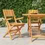 Klappbare Gartenstühle 2 Stück aus massivem Teakholz 55x61x90 cm von vidaXL, Gartenstühle - Ref: Foro24-362760, Preis: 153,55...