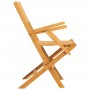 Klappbare Gartenstühle 2 Stück aus massivem Teakholz 55x61x90 cm von vidaXL, Gartenstühle - Ref: Foro24-362760, Preis: 155,90...