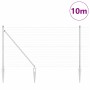 Reja con postes Plateado 1.4 x 10 m Acero