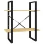 2-tier solid pine wood shelf 60x30x70 cm by vidaXL, Bookcases and shelves - Ref: Foro24-806432, Price: 34,61 €, Discount: %