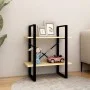 2-tier solid pine wood shelf 60x30x70 cm by vidaXL, Bookcases and shelves - Ref: Foro24-806432, Price: 34,61 €, Discount: %